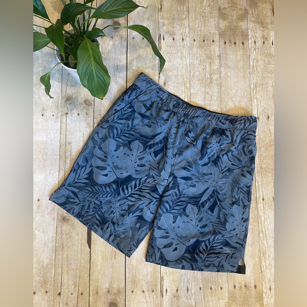 Speedo Men's Tech-volley Swim Shorts With UV Protection 50+ Blue Tropical size M